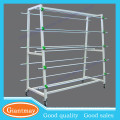 Professional design custom removable double sides 16 rolls fabric display rack for cloth art market